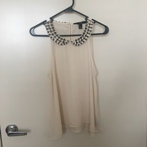 Beaded collar blouse, condition worn